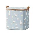 Quilt Storage Bag Foldable Clothes Storage Bins Daisy Closet Organizer Storage Containers Sorting Storage Box with Handles.