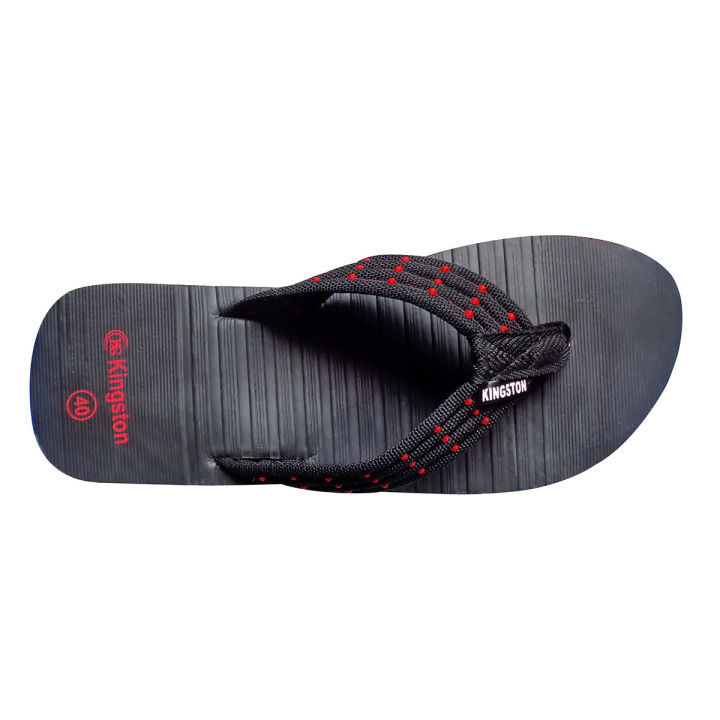 Black Nice Red dot in Strap EVA Flip Flop Sandal for Men