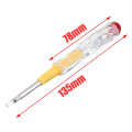 Tester Multi Screwdriver Electrical Testing Multi-functional Pen Flat & star Double Head pen 2 in 1 Function 100-500V Voltage Detector Probe - 2Pcs.