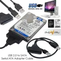 USB 3.0 to SATA Adapter Cable 22 pin For 2.5 inch HDD SSD Adapter Hard Disk Converter Laptop With Extra Power Data Cable. 