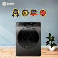 Sharp Full Auto Front Loading Inverter Washing Machine ES-FW105SG | 10.5 KG - Dark Grey. 