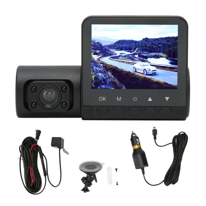 2.4%20Inch%203%20Channel%20Dash%20Cam%201080P%20Three%20Way%20Triple%20Car%20Camera%20Night%20Vision%20Loop%20Recording%20Motion%20Detection%20Driving%20Recorder%20-%20Image%203
