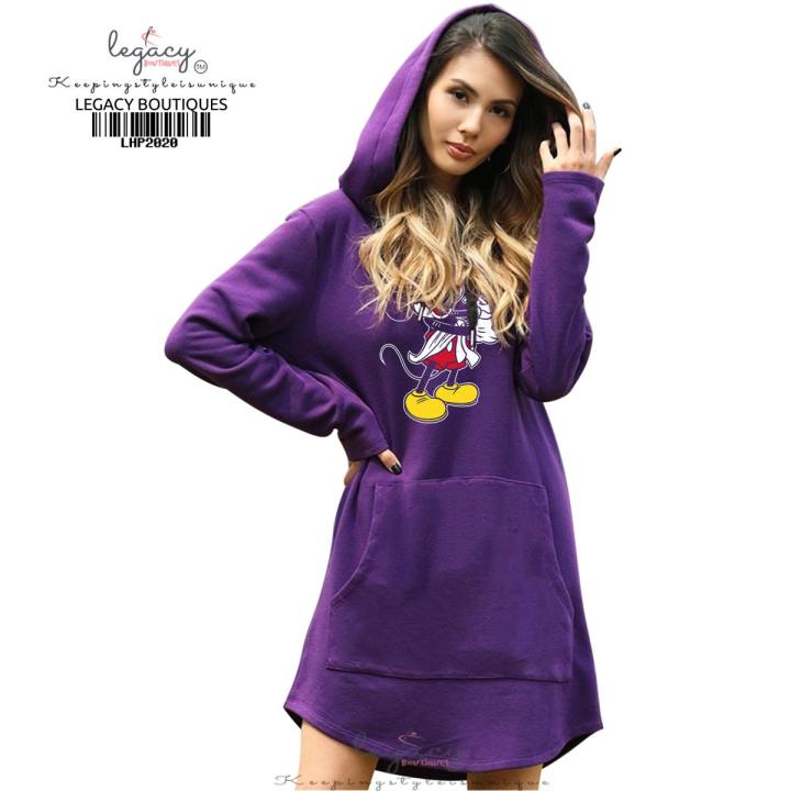 Hoodies Women Sweatshirt Dress Solid Autumn Winter Warm Loose Oversized Hoodie Female Pullover Long Length