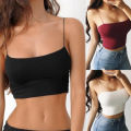 Women Spaghetti Straps Camisole Crop Top Bottoming. 