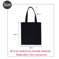 【Good-Love Store】（NEW）Aesthetic Art Canvas Tote Bag Pic Print Storage Bags Black Bags. 