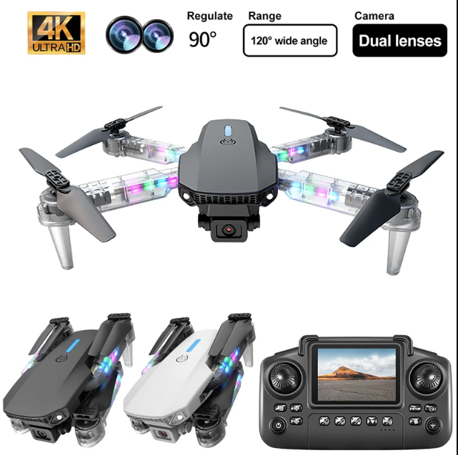 E88D Drone Rc Remote and lighting Effect HD Drone
