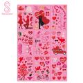 Romantic Window Decals Romantic Valentine's Day Window Stickers Easy to Apply Love Themed Decals for Creating Vibrant Atmosphere No Residue 9pcs Set Valentine Day Window Stickers. 
