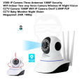 3 Antenna WiFi IP Camera V380 Pro WiFi Smart Net Camera IP Camera Smart 2 MP THREE ANTENNA Wireless Home Security Camera. 