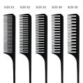 Hairdressing Comb Plastic Pointed-tail Comb Hair Salon Professional Hair Dye Comb High Temperature Anti-static Hair Cutting Comb. 