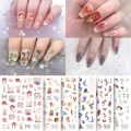 National tide, Chinese ancient style, phoenix, nine-tailed fox demon, bamboo, Dunhuang flying nail art stickers, Tang Dynasty beauties.