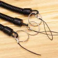 50 Pieces Stretchy Spiral Keyring, Plastic Keychain Spring Key Holder Extending Retractable for School, Work. 