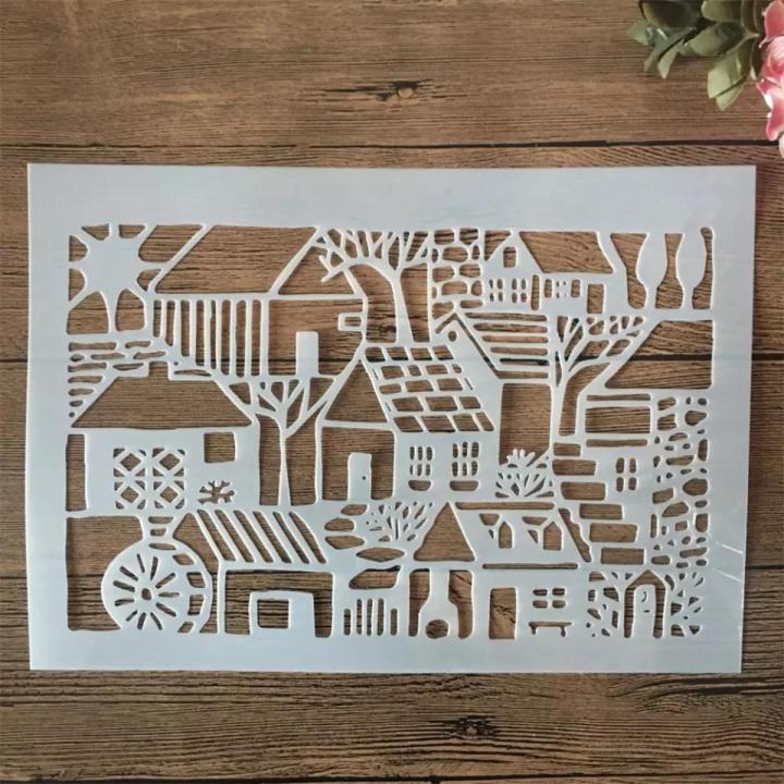 Stencil for Wall & Fashion Painting Template 10in by 8in.