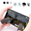 2 Piece/ 1 Pair Breathable Mobile PUBG Finger Sleeve Press Trigger Game Controller Sweatproof Gloves for PUBG Mobile Gaming - Black. 