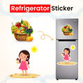 Self Adhesive Fridge Stickers Single Door Or Double Door Fridge Sticker Refrigerator. 