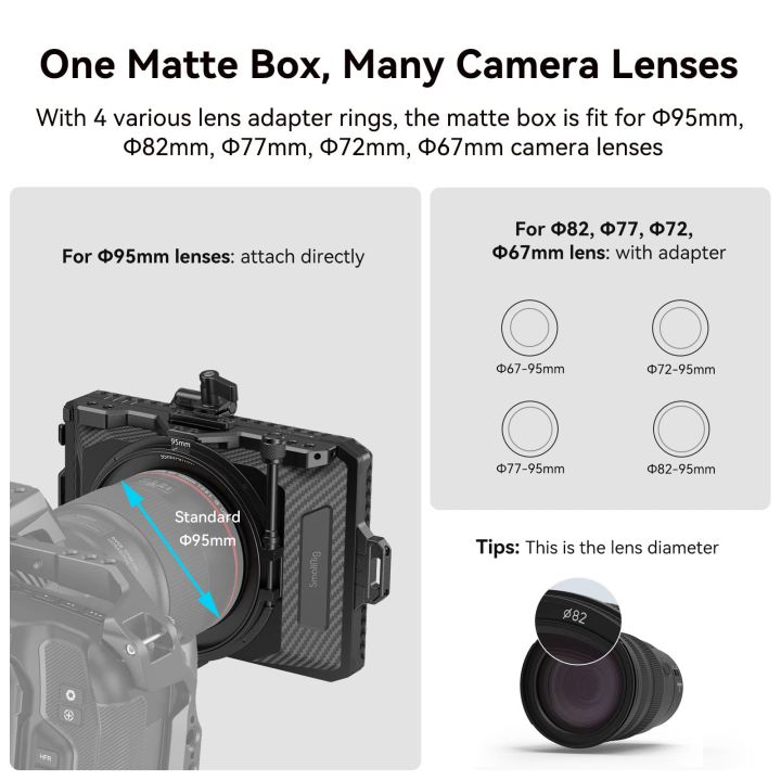 SmallRig%20Mini%20Matte%20Box%20Pro%20for%20Mirrorless%20DSLR%20Cameras%20to%20Prevent%20Sunlight%20with%20Top%20Flag%20Side%20Flag%20Sunshade%20for%20Sony%20for%20BMPCC%20-%20Image%204