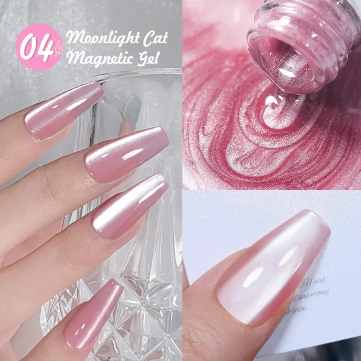 BORN%20PRETTY%2010ml%20Double%20Light%20Moonlight%20Cat%20Magnetic%20Gel%20Nail%20Polish%20Set%20White%20Silver%20Light%20Nails%20Soak%20Off%20UV%20LED%20UV%20Gel%20Kit%20-%20Image%204