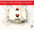 Electrical Multifunctional Socket AC 250V 2200W 10A 2 Pin 3 Way Multi Socket EU Male Plug To Multi Socket Converter 2 Pin Male Plug With 3 Point Socket - multi plug.