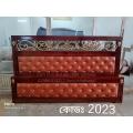 2023 jali leather 5/7 feet semi box bed. 