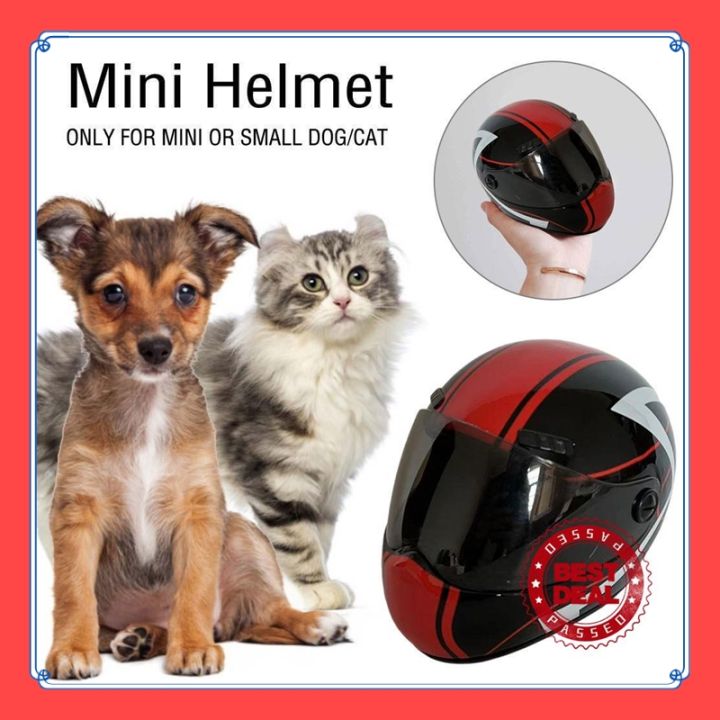 VibeVendor Veromoda Mini Pets Motorcycle Helmet Safety Small Little Dogs Biker Puppy Hat Cute Cats D8B1