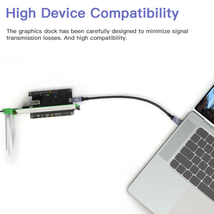 HAMGEEK%20Official%20MateDock%20External%20Graphics%20Card%20Dock%20External%20GPU%20Dock%20with%20USB4%20Data%20Cable%20for%20Thunderbolt%204%20and%203%20FLEX/ATX%20-%20Image%203