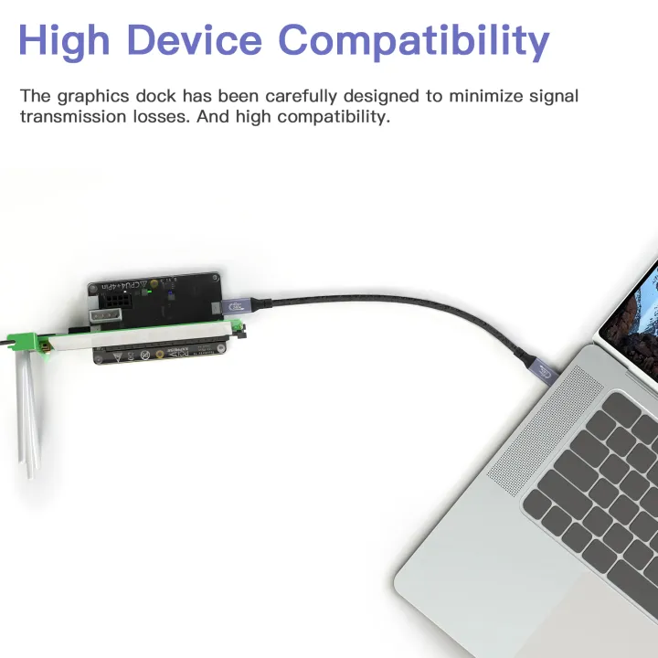 HAMGEEK%20Official%20MateDock%20External%20Graphics%20Card%20Dock%20External%20GPU%20Dock%20with%20USB4%20Data%20Cable%20for%20Thunderbolt%204%20and%203%20FLEX/ATX%20-%20Image%203