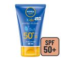 5in1 sun protection that immediately protects children's skin against sunburn & prevents skin dehydration. Pediatrically approved, extra water resistant formula. NIVEA SUN Kids Protect & Care To Go Lotion.. 