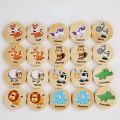 Find Same Game Children's Concentration Training Wooden Toys Animal Forest. 