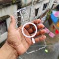 For Xiaomi Redmi Note 13 5G Barley Magsafe Magnatic Chaging Cover Non Yellowling Back Cover Shockproof Back Clear Hybrid Transparent Back Cover For Xiaomi Redmi Note 13 5G Non Yellowling Phone Case.