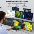 UPERFECT 14 Triple Laptop Screen Extender 2K 1440P IPS Portable Monitor for 13-17.3Laptop HDMI USB C Dual Extender Display.