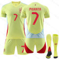 Football raining hes 2024 Spain Away Cup Football hes suit Jersey o.7 orata 9 arey 19.