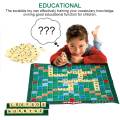 【Hey my home】Scrabble Board Game Family Kids Educational Toy Puzzle Game Board Spelling Word Teaching Game Toy. 