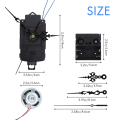 Quartz Pendulum Clock Movement With Black Hands,with Music Box Speaker,Battery Operated,Melody Mechanism for DIY Clock.