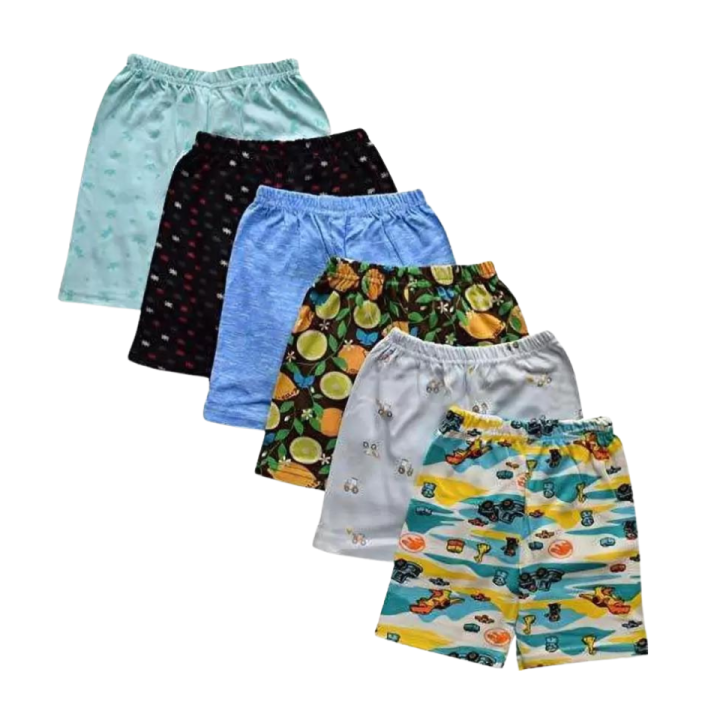 6%20Pcs%20Half%20Pant%20for%20Baby%20Boys%20&%20Baby%20Girls%20Casual%20Printed%20Cotton%20Shorts:%20Multicolor%20Combo%20Pack%20-%20Image%204