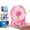 Mini USB Rechargeable Fan - Black Re-chargeable battery. 
