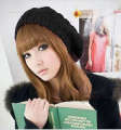 2020 Korean version new autumn and winter big bud Fried Dough Twists ball knitted hat women's wool beret.