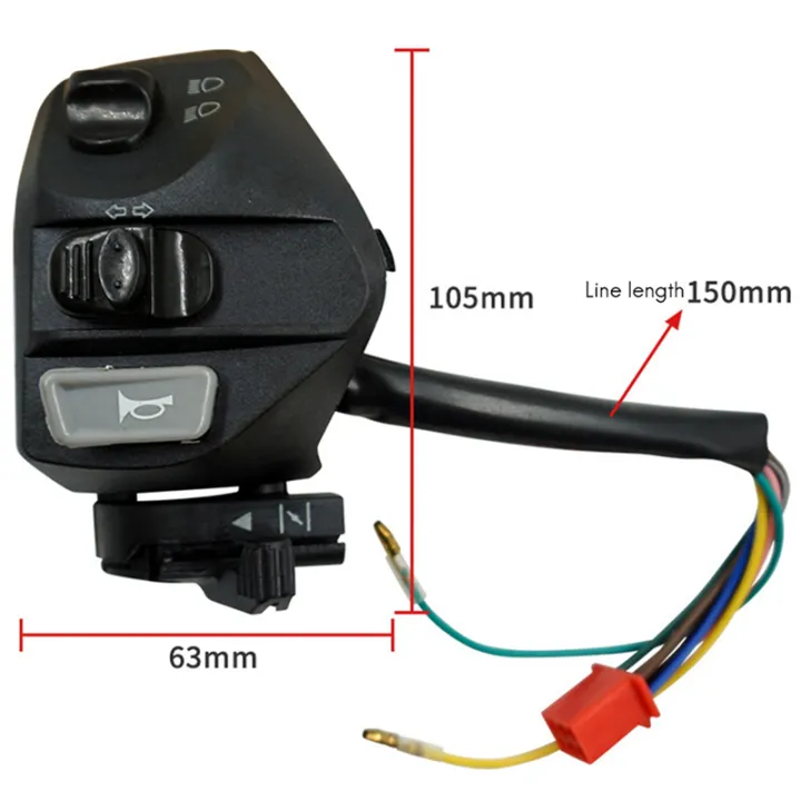 2pcs%2022mm%20Motorcycle%20Switches%20ON/OFF%20Button%20Handlebar%20Ontrol%20Horn%20Turn%20Signal%20Start%20Switch%20for%20LC135%20-%20Image%202