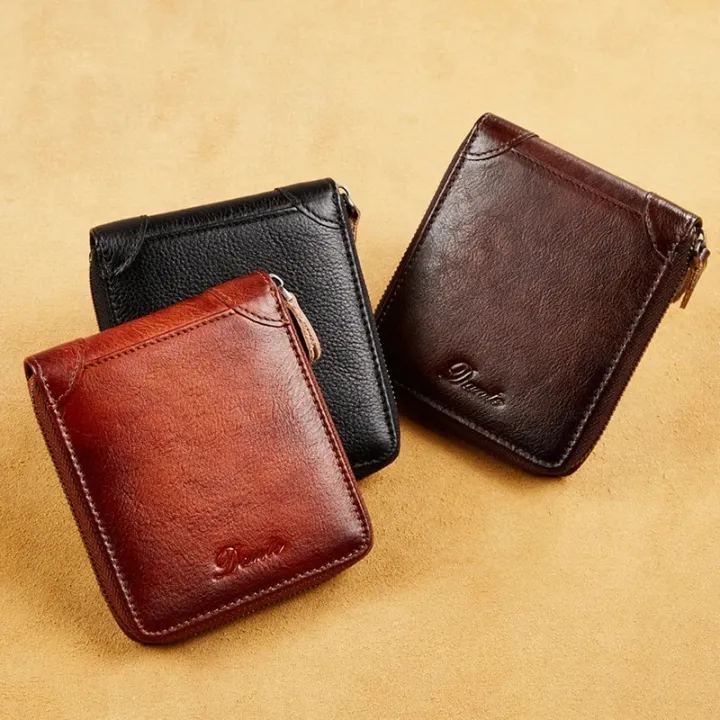 Men's%20Wallet%20Genuine%20Leather%20Purse%20for%20Men%20Coin%20Pocket%20Purse%20Short%20Male%20Card%20Holder%20Wallets%20Zipper%20Around%20Money%20Coin%20Purse%20-%20Image%204