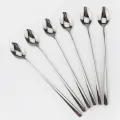 Long Handle Spoon 6 Pieces - Convenient Set Of Long-Handled Spoons For Various Uses. 