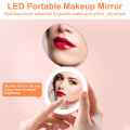 Makeup Mirror Light Mini Portable LED Light 3X Magnify Hand Hold Cosmetic Mirror Foldable Lightweight Mini Design Pocket Mirror.