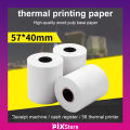Pix 58x40mm Thermal Printer Paper, 3 Layer White Color Thermal Paper Roll for thermal Printer, POS Printer, Foodpanda tab, restaurant bill paper, shopping mall invoice paper. 