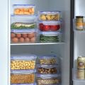 Easy Use With Lid Transparent Sealed Box Microwave-heated Stackable Refrigerator Storage Box Odorless Square Shape Food Freezer Box Home Decor.