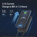 AWEI P5K Portable Power Bank 10000mAh Power bank Dual USB A Type c Micro Dual input Fast Charge.