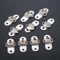 10Pcs Boat Trailers D Ring Durable Tie Down Hook Rope Cleat Load Anchor Metal Flat Seamless D Ring D Button Half Round Buckle. 
