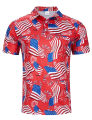 Summer mens t-hirts Hawaii 3D printed casual polo shirt short sleeve button up shirts male loose comfortable top trendy unisex. 