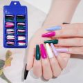 100pcs Long Ballerina False Nail Press On Nails Matte Acrylic Extension Coffin Forms Nail Tips Gel Nail Polish Artificial Nail. 