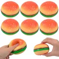 NEW Burger Stress Ball 3D Squishy Hamburger Fidget Toys Silicone Decompression Silicone Squeeze Fidget Ball Fidget Sensory Toy. 