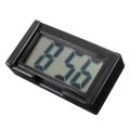 Small Self-Adhesive Car Desk Clock Electronic Watch Gauges Digital LCD Screen Thin Electronic Clock with Adhesive Pad Date Time. 