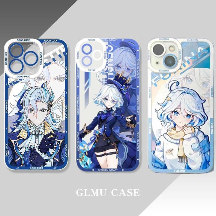 Genshin Impact Furina Case for Infinix Note 30 30i 11 12I 10 Pro 12 VIP Hot 30 Play 30i Tecno Spark 10 Pro Camon 20 19 Neo Cover
