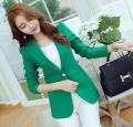 Women Blazers And Jackets Suit Work Spring Autumn Jackets Single Button Blaser Female Blue/Black/Green Ladies Blazer Femme. 