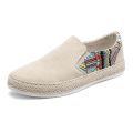 Men's Summer Linen Breathable Casual Flats Shoes Mens Espadrilles Loafers Fashion Boy Canvas Shoes Fisherman Driving Footwear.